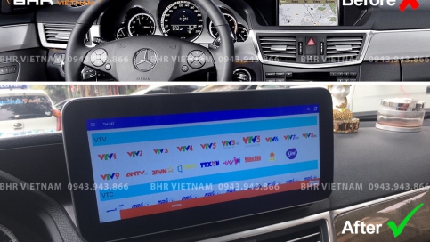 Màn hình DVD Android xe Mercedes E Class W212 (E200, E250, E300) 2009 - 2012 | Màn hình nguyên khối Flycar